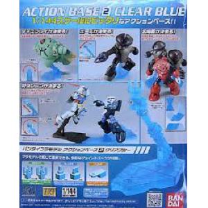 BANDAI 150659 1/144 HGUC 鋼彈 萬用可動展示架(水藍色) ACTION BASE (2) CLEAR BLUE
