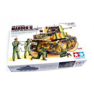 TAMIYA 89751 1/35 WW II德國.陸軍 7.62cm PAK-36 '黃鼠狼'III坦克殲擊車帶裝甲兵人物/限量生產