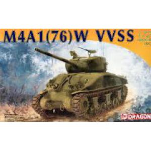 DRAGON 7304 1/72 WW II美國陸軍 M4A1(76)W'謝爾曼'坦克
