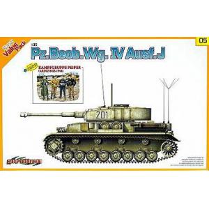 DRAGON 9105 1/35 二戰德國.陸軍Pz.Beob.Wg. IV Ausf.J四號J指揮坦克帶坦克兵人物@@