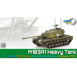 DRAGON 60691 1/72 收藏完成品--美國.陸軍 M103A-1重型坦克/1959年駐德國第24步兵師式樣