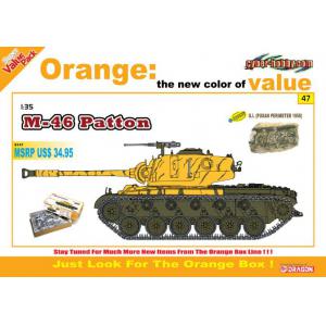 DRAGON 9147 1/35 超值包--美國.陸軍 M-46'巴頓'坦克+1950年代士兵人物