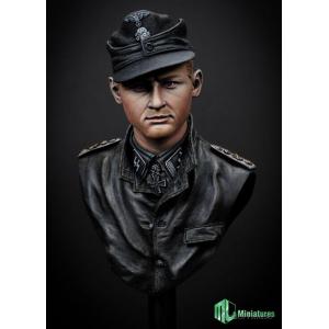 MINIATURES weshop-007848 1/10 WW II德國.陸軍 魏特曼.樹脂胸像/雙頭雙帽 MICHAEL WITTMANN