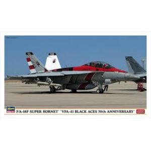 HASEGAWA 02184 1/72 美國.海軍 F/A-18F'超級大黃蜂'戰鬥機/VFA-41中隊70周年紀念式樣/限定版