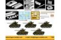 DRAGON 7304 1/72 WW II美國陸軍 M4A1(76)W'謝爾曼'坦克