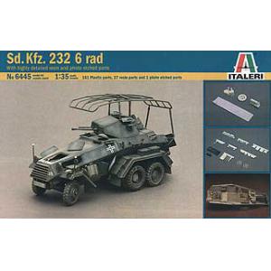 ITALERI 6445 1/35 WW II德國.陸軍 Sd.Kfz.232 6輪無線電裝甲車@@