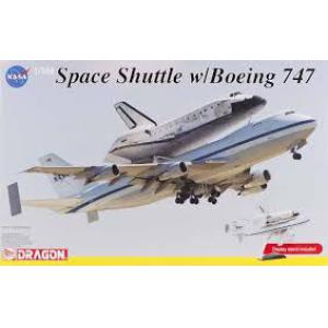 DRAGON 14705 1/144 美國.太空總署 太空梭帶波音 BO-747客機