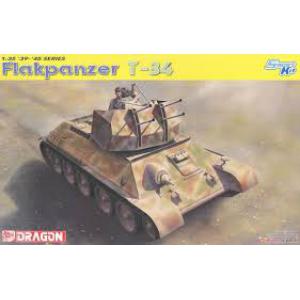DRAGON 6599 1/35 二戰德國.陸軍 FLAKPANZER T-34自行防空炮@@
