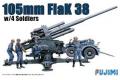 FUJIMI 761190-WA-24 1/76 WW II德國.陸軍 FLAK-38 105mm防...