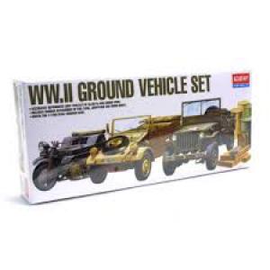 ACADEMY 13416 1/72 第二次世界大戰敵對雙方陸地輕型車輛組