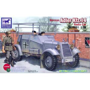 BRONCO CB-35051 1/35  WW II德國.陸軍 艾勒Kfz.14無線電指揮車