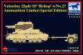BRONCO CB-35077SP 1/35 二戰英國陸軍 25磅'主教'自行火炮及27號彈藥拖車@...