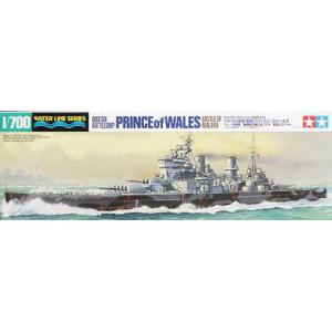 TAMIYA 31615 1/700 WW II英國.海軍 英王喬治五世級'威爾士親王'戰列艦/馬來西亞戰爭式樣