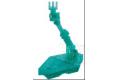 BANDAI 153708 1/144 1/144 HGUC 鋼彈 萬用可動展示架(透明綠) ACTION BASE(2) SPARKLE CLEAR GREEN