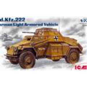 ICM 72411 1/72WW II德國.陸軍 Sd.Kfz.222 輕型裝甲偵蒐車