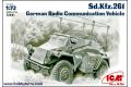 ICM 72441 1/72 WW II德國.陸軍 Sd.Kfz.261輪型無線電連絡車 @@