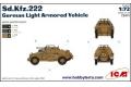ICM 72411 1/72WW II德國.陸軍 Sd.Kfz.222 輕型裝甲偵蒐車