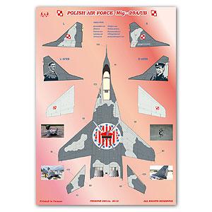 PHOENIX pho-32024 1/32 波蘭.空軍 米格公司MIG-29A/UB'支點'戰鬥機適用水貼紙