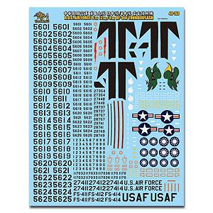 TIGER WINGS tw-48-153 1/48 台灣.空軍 第6大隊12中隊/4中隊 RF-84F'雷霆'偵查機適用水貼紙 附空速管