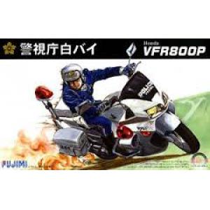 FUJIMI 141657 1/12 本田機車 VFR-800P摩托車--白色/日本.警視廳式樣