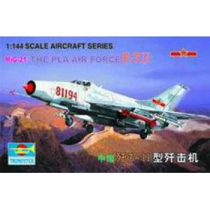 TRUMPETER 01325 1/144 中國.人民解放軍空軍 F-7II殲-七 二戰鬥機