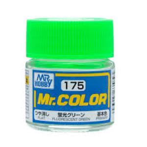 GUNZE GC-175  硝基/洋乾漆-175瑩光綠(半光澤) FLUORESCENT GREEN