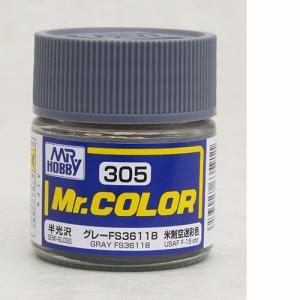 GUNZE GC-305  硝基/洋乾漆-305美FS36118灰(半光澤)FS36118 GRAY