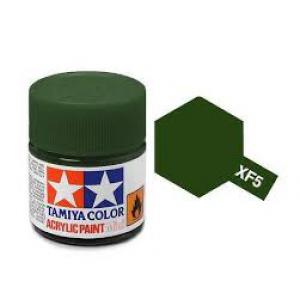 TAMIYA xF-5  壓克力系水性/消光綠色(平坦光澤) FLAT GREEN 45035524