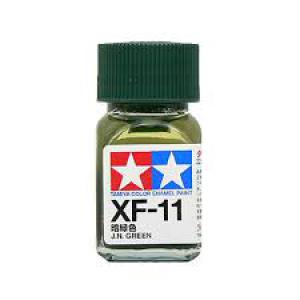 TAMIYA xF-11  琺瑯系油性/消光深綠色 J.N.GREEN
