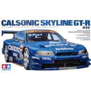 TAMIYA 24219 1/24 日產汽車 SKYLINE R-34 GT-R 賽車 / CALSONIC 塗裝式樣