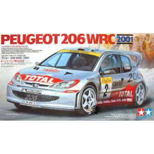 特價品--TAMIYA 24236 1/24 標誌汽車 206 賽車 /2001年拉力賽事塗裝年式樣