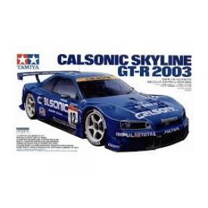 TAMIYA 24272 1/24 日產汽車 SKYLINE GT-R(R.34)賽車/CALSONIC 03年塗裝式樣