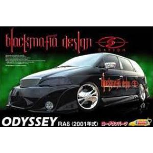 AOSHIMA 001929 1/24 本田汽車 ODYSSEY RA-6 休旅車/2001年式樣BLACKMAFIA塗裝