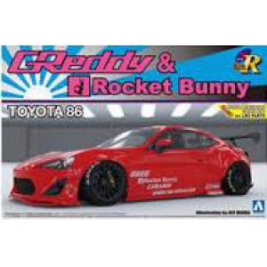 AOSHIMA 007624 1/24 豐田 86轎跑車/GREDDY & ROCKET BUNNY塗裝式樣