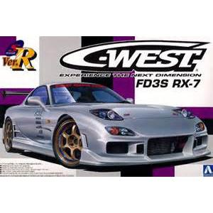 AOSHIMA 008102 1/24 C-WEST 馬自達 FD3S RX-7跑車