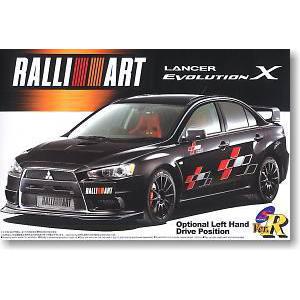 AOSHIMA 047842 1/24 三菱汽車 LANCER EVO.X轎跑車/拉力賽事左駕式樣