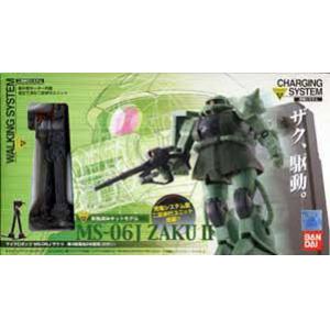 BANDAI 104201 行走可動/MICRO BOTS系列--MS-06J 薩克II/綠色 ZAKU II/GREEN