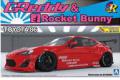 AOSHIMA 007624 1/24 豐田 86轎跑車/GREDDY & ROCKET BUNNY塗裝式樣