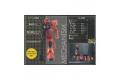 BANDAI 105129 行走可動/MICRO BOTS系列--MS-06S 薩克II/紅色 ZAKU II/RED