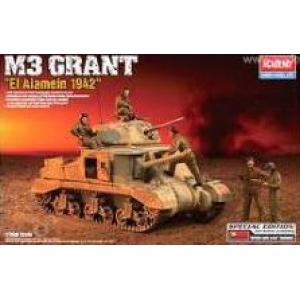 ACADEMY 13228 1/35 WW II 美國.陸軍 M-3'葛蘭特'坦克/1942阿拉閩/EL ALAMEIN戰役式樣@@