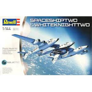 REVELL 04842 1/144 美國Virgin Galactic公司 太空船II與白色騎士II載具