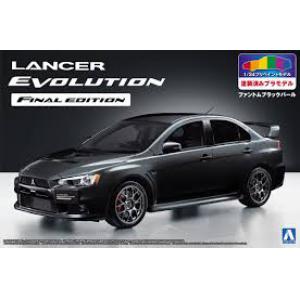 AOSHIMA 050903 1/24 三菱汽車 LANCER EVOLUTION FINAL EDITION轎車/黑色.塗裝完成