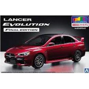 AOSHIMA 050897 1/24 三菱汽車 LANCER EVOLUTION FINAL EDITION轎車/紅色.塗裝完成