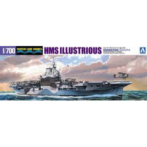 AOSHIMA 051047 1/700 WW II英國.海軍 '輝煌/ILLUSTRIOUS'航空母艦