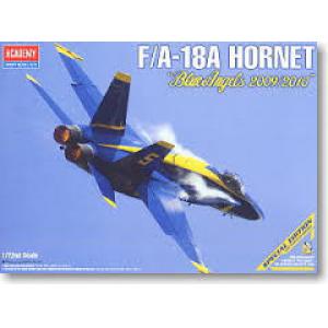 ACADEMY 12424 1/72 美國.海軍 F/A-18A'大黃蜂'戰鬥機/藍天使表演機式樣