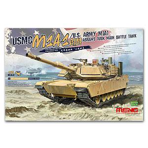 預先訂貨--MENG MODELS TS-032 1/35 美國.陸戰隊 M1A1'亞伯拉罕'帶 ATM/TUSK裝甲坦克