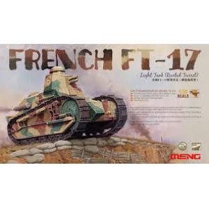 MENG MODELS TS-011 1/35 WW  I法國.陸軍 雷諾FT-17輕型坦克(铆接砲塔型)