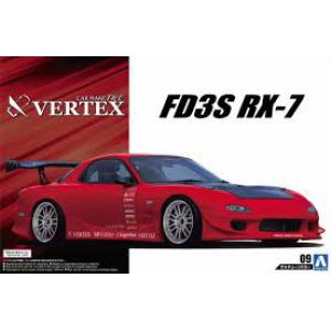 AOSHIMA 052396 1/24 馬自達汽車 FD3S RX-7轎跑車/VERTEX賽事式樣