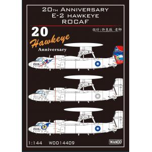 wdd/模力堂 14409 1/144 台灣.空軍 E-2T/K'鷹眼'預警機20周年紀念塗裝適用水貼紙