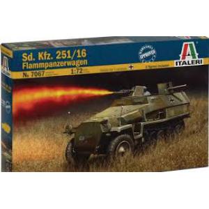 ITALERI 7067 1/72 WW II德國.陸軍 Sd.Kfz.251/16半履帶車